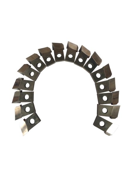 Комплект резцов к зуборезной головке для нарезания конических колес с круговыми зубьями 9 дюймов. Резцы № 7.5, S=1.3 мм Р6М5К5 СИЗ (к-кт из 16-ти шт)
